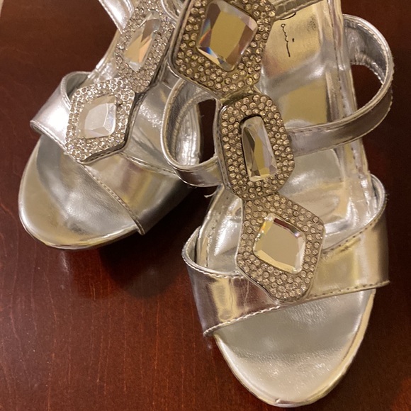 Silver Rhinestone Heels - Picture 3 of 7
